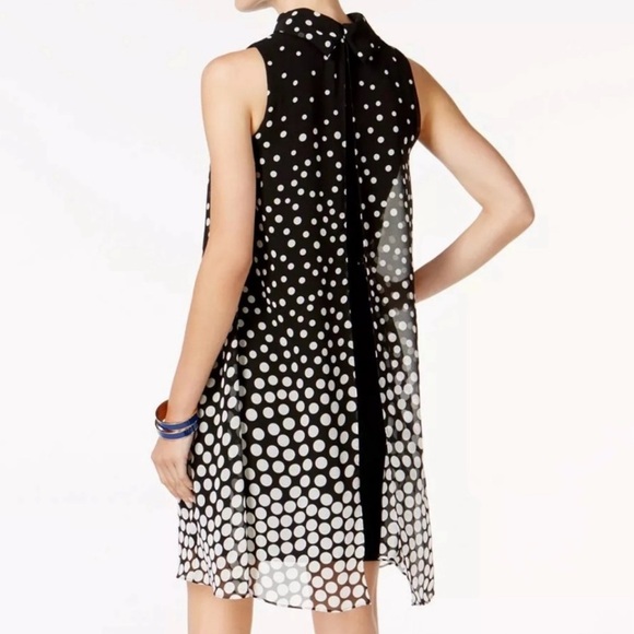 Jessica Howard Black and White Ruffled Tiered Mini Dress - Picture 2 of 15